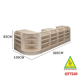 Mua Quầy tính tiền  Bàn thu ngân cho cửa hàng tiện lợi  siêu thị mini  shop QTT520 - Nội thất lắp ráp Viễn Đông ADV