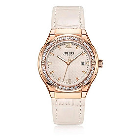 Đồng Hồ Nữ Julius Hàn Quốc JA-1395 Dây Da