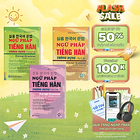 Combo Ngữ Pháp Tiếng Hàn Thông Dụng (Sơ Cấp + Trung Cấp + Cao Cấp) - MCBooks