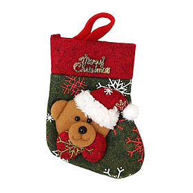 Non-woven Cloth Christmas Stockings Xmas Decor Supplies Gift Bag