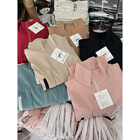 Áo khoác nữ 2 dây kéo siêu hot hàng đẹp-A2137 - Áo thun ngẫu nhiên