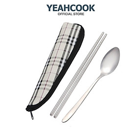 Mua Bộ thìa đũa Inox kèm túi đựng tiện ích Yeahcook