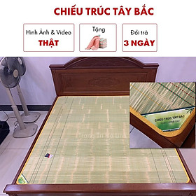 Chiếu trúc Tây Bắc , chiếu tăm tre 1m2 1m6 1m8 mát mịn ngày hè
