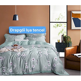  Bộ drap gối Tencel vải Hàn Quốc , đỉnh cao mát , mềm mại { drap và 3 áo gối