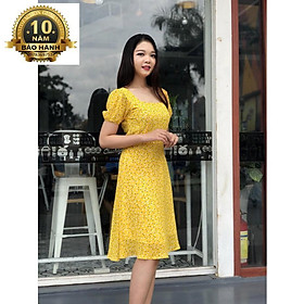 SALE - Đầm xòe voan họa tiết siêu xinh Misa Fashion MS334- Có 2 màu