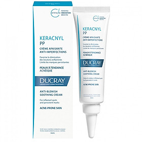 Kem dưỡng giảm viêm mụn Keracnyl PP Anti-Blemish Soothing Cream Ducray 30ml