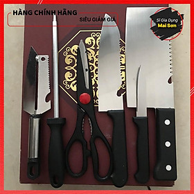Mua Bộ Dao Nhà Bếp 6 Món Cao Cấp Bộ Dao Đa Năng Bằng Thép Chất Lượng Cao Không Gỉ Siêu Tiện Lợi