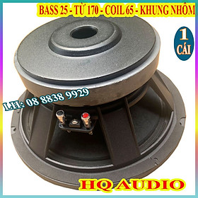 CỦ LOA BASS 25 FULL COIL 63 TỪ 170  KOLODA GÂN VẢI TIẾNG SÁNG - GIÁ 1 CHIẾC