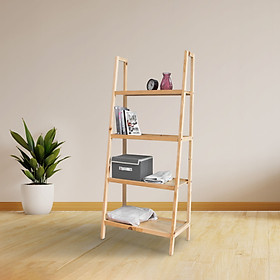 KỆ SÁCH 4 TẦNG MÀU GỖ SIZE L - A BOOKSHELF 4F NATURAL SIZE L