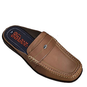 Dép Bít Mũi Nam Da Bò Thật TiTi ĐÔ Cao Cấp GSB2059