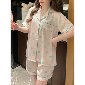 BỘ NGỦ LỤA TRÁI TIM SIÊU XINH DƯỚI 60KG DÀNH CHO NỮ