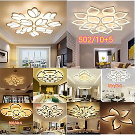 Đèn LED Ốp Trần Trang Trí Phòng Khách, Phòng Ngủ (Có Kèm Điều Khiển)