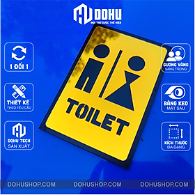 Mua Bảng Gương Vàng Decor Toilet - WC Nam Nữ Gắn Phòng Vệ Sinh - Hiện Đại  Sang Trọng - Có sẵn keo dán tường