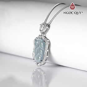 Mặt dây chuyền đính đá phỉ thúy mệnh hỏa mộc - Ngọc Quý Gemstones