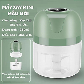 Mua Máy Xay Tỏi Ớt Cầm Tay Mini Xay Củ Quả Đồ Ăn Dặm Sạc USB Siêu Tiện Lợi Mẫu Mới