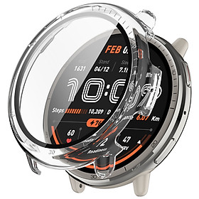 Ốp Case PC Mặt Kính Cường Lực chống va đập cho Amazfit Active 2 - Hàng Chính Hãng