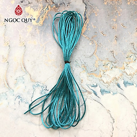 Bó 10m-20m dây tim bóng handmade loại 1,5mm - Dây vải bóng 1.5mm để đan vòng, thắt dây handmade - Ngọc Quý Gemstones