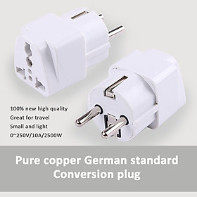 Mua Combo 2 bộ chuyển đổi 3 chấu thành 2 chấu phích tròn Barwell - Chính hãng  giao màu ngẫu nhiên