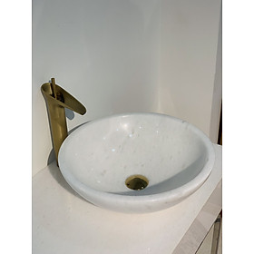 LAVABO ĐÁ TỰ NHIÊN - LAVABO TRÒN MỎNG - BST33A