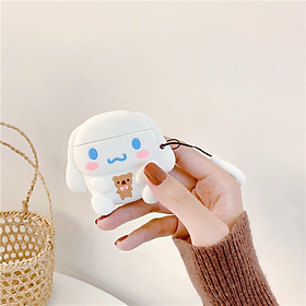 Ốp Bảo Vệ Bao Case dành cho Airpods 1/ 2 Thỏ Trắng- Hàng chính hãng