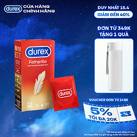 Bao cao su Durex Fetherlite Hộp 12 Bao