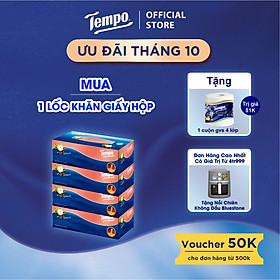 khăn GIấy Rút Cao Cấp Tempo - 3 Lớp Bền Dai, Không Kích Ứng Da - Thương hiệu Đức, Hương Gỗ Táo