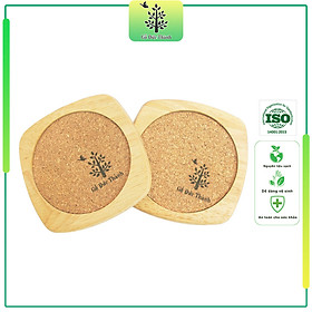Mua Bộ lót ly 2 cái bầu  bần | Gỗ Đức Thành - 22171