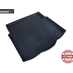 Thảm lót cốp xe ô tô Chevrolet Cruze 2016 + nhãn hiệu Macsim chất liệu TPV cao cấp màu đen(095)