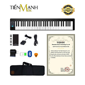 Mua Đàn Piano Điện Konix PJ61Z - 61 Phím cảm ứng lực Midi Keyboard Controllers PJ61 Hàng Chính Hãng - Kèm Móng Gẩy DreamMaker
