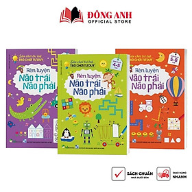 Combo 3 cuốn Sân Chơi Trí Tuệ Rèn Luyện Não Trái Não Phải dành cho bé từ 3-6 tuổi - Việt Hà