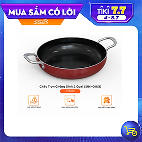 Mua Chảo Trơn Chống Dính 2 Quai Sunhouse CT20R2