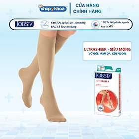 Vớ y khoa gối JOBST UltraSheer - Siêu Mỏng điều trị giãn tĩnh mạch chân - Da