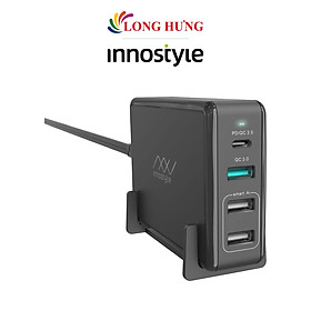 Sạc đa cổng Innostyle Gomax Pro 3USB 1Type-C PD80W IC80-4PD - Hàng chính hãng