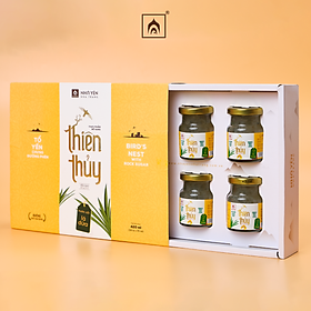 Đặc Sản Khánh Hòa - Nước Yến Sào Thiên Thủy - Vị Lá Dứa - Nhà Yến Nha Trang - Hộp 6 Lọ - Có Đường - Tổ Yến Chưng Sẵn - Nước Yến Chưng Sẵn - Hàng Chính Hãng