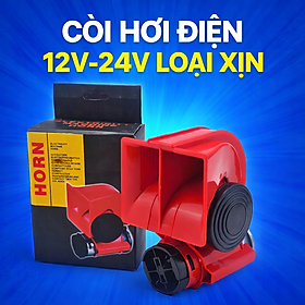 Còi Hơi Điện Độ Ô Tô Xe Máy | Tiếng Lớn Uy Lực – Nguồn 12V 24V – Lắp Mọi Xe , đèn trang trí