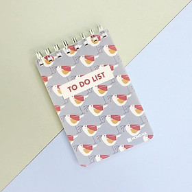 Sổ Lò Xo To Do List A6 - 200 Trang 80gsm - Hồng Hà 4203 - Màu Xám