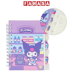 Sổ Lò Xo Phân Trang Kuromi A6 - Kẻ Ngang - 80 Trang - iiGEN YZ880723 - Mẫu 1