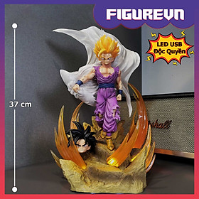 Mô hình Gohan và Goku 37 cm 2 đầu có LED usb - Dragon Ball