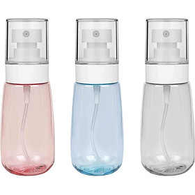 Chai bình phun hơi sương mù, chai xịt khoảng trống bằng nhựa có thể tái sử dụng trong suốt cho kem chăm sóc da/làm cho -up/nước hoa/mỹ phẩm (60ml)