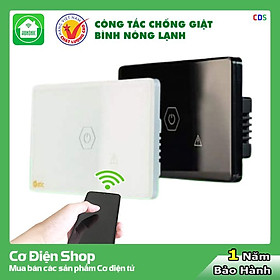 Công Tắc Chống Giật Bình Nóng Lạnh Hunonic Datic - Cảm Ứng + Điều Khiển Qua Wifi + Hẹn Giờ + Ra Lệnh Bằng Giọng Nói