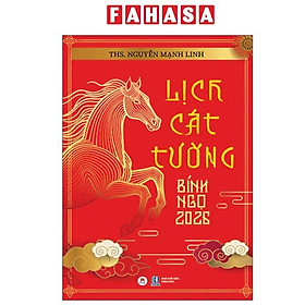 Sách - Lịch Cát Tường Bính Ngọ 2026