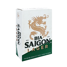 Thùng 24 Bia Sài Gòn Lager 330Ml