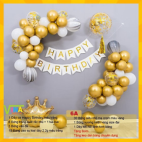 Combo set bóng bay trang trí sinh nhật, trang trí thôi nôi, đầy tháng bé trai bé gái - trang trí sinh nhật vina decor