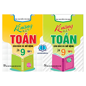 Sách - Combo kĩ năng giải toán căn bản và mở rộng lớp 9 - tập 1 + 2 (HA)