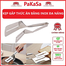 Kẹp Gắp Nóng Thức Ăn - Kẹp Gắp, Lật Thịt Nướng, Đồ Chiên Rán Inox Đa Năng - Hàng chính hãng 