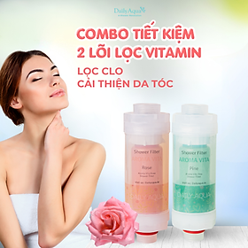 Mua  Kèm quà tặng  Bộ Lõi Lọc Nước Vòi Hoa Sen Vitamin C Daily Aqua - Combo 4 Mùi Hương