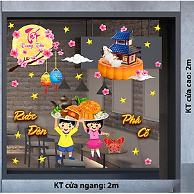 DECAL TRANG TRÍ TRUNG THU 2023  COMBO SỐ 56