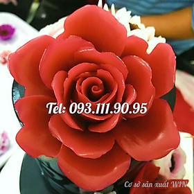 Khuôn rau câu silicon hoa hồng đại đóa – Mã số 1568
