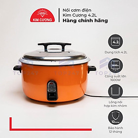 Nồi Cơm Điện Kim Cương 4.2 Lít Nắp Rời  - Hàng Chính Hãng