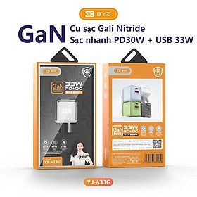 Mua Cóc sạc nhanh BYZ công suất 33W  Mode YJ-A33G kiểu dáng nhỏ gọn  Hàng chính hãng